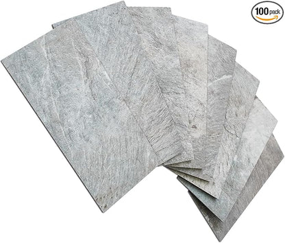 AULIGET 100 Piece Mountain Rock Peel and Stick Backsplash Wall Tiles, Laundry