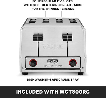 Waring Commercial WCT800RC 4-Slice Heavy Duty Commercial Pop-Up Toaster
