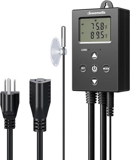 DEWENWILS Digital Temperature Controller Thermostat Outlet