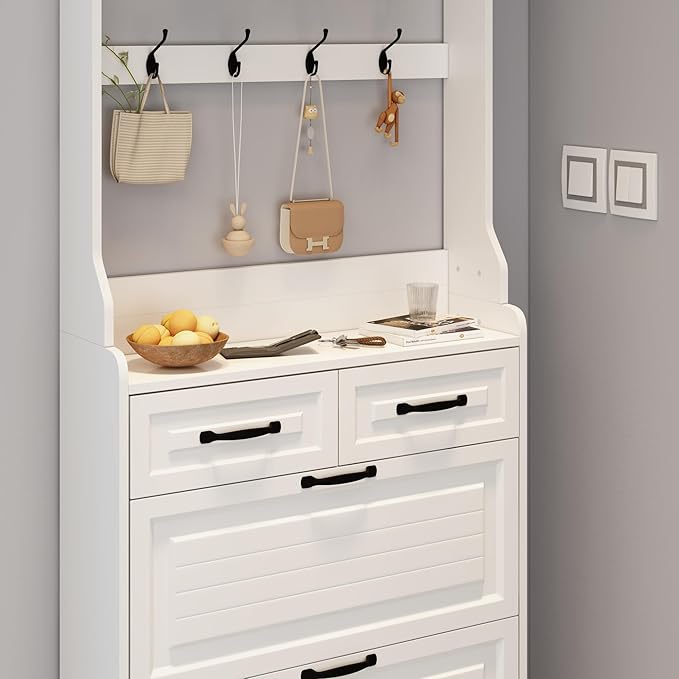 Vibe & Dine Shoe Cabinet, Entryway Shoe Storage Cabinet