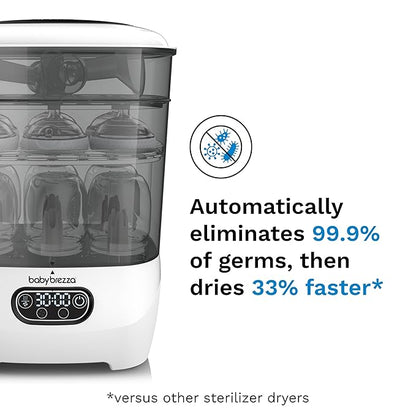 Baby Brezza Bottle Sterilizer and Dryer Advanced – 33% Faster