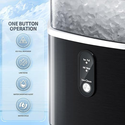 Antarctic Star Nugget Ice Maker Countertop, Chewable Nugget Ice Machine