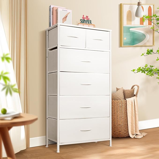 Mifuro Tall Dresser for Bedroom, Vertical Storage Organizer Tower