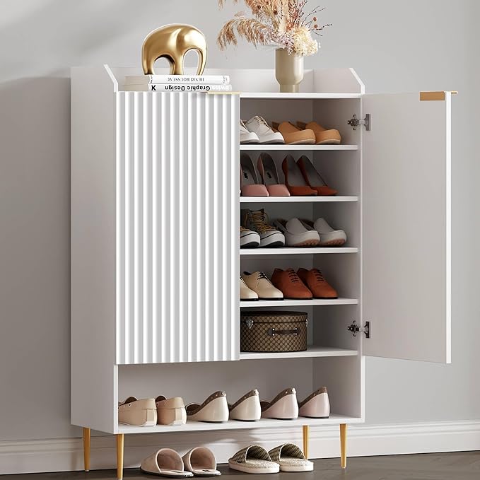 SICOTAS Fluted Shoe Cabinet