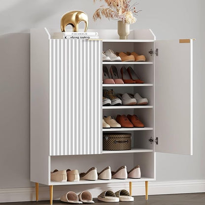 SICOTAS Fluted Shoe Cabinet