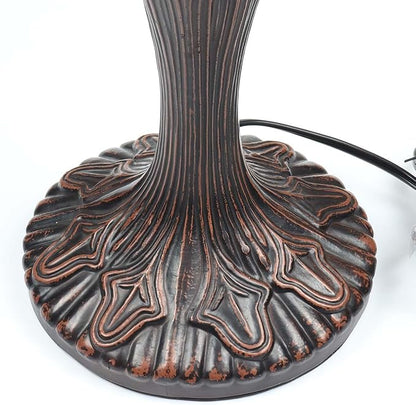 Bieye B10024 Antique Metal Table Lamp Base with 3-Light Sockets (Brown, 7" Wx25 H)