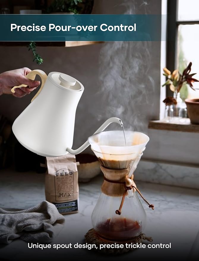Electric Kettle, Gooseneck Electric Kettle, ±1℉ Precise Temperature Control