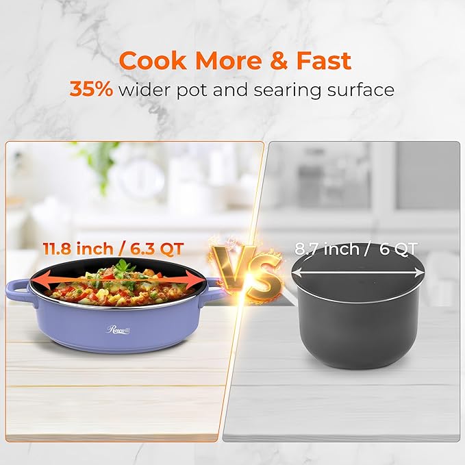 Rosewill 12.7 QT Electric Hot Pot Slow Cooker