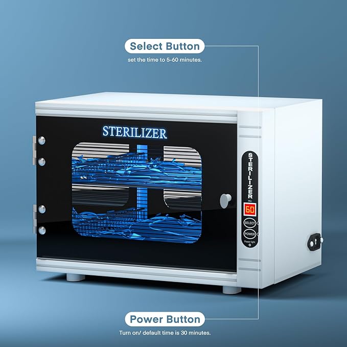 Yofuly Sterilizer for Esthetician, 12L Large Sterilizer for Nail Tools