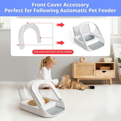 Front Cover for Automatic Microchip Cat Pet Feeder