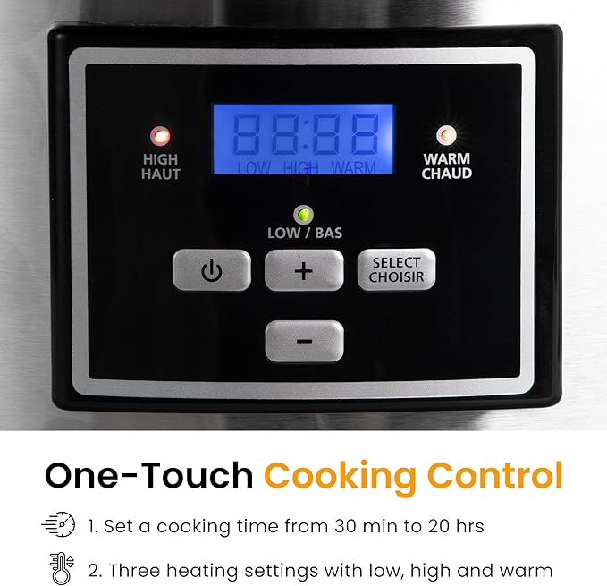 Sunvivi 6 Quart Programmable Slow Cooker