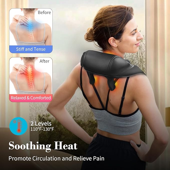 Neck Massager with Heat for Pain Relief
