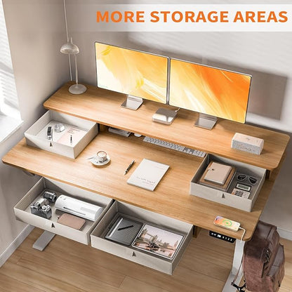 48 * 30 Inches Electric Standing Widened Desk Adjustable Height