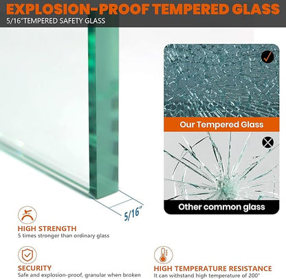Bathroom Shower Glass Door 34 * 80"