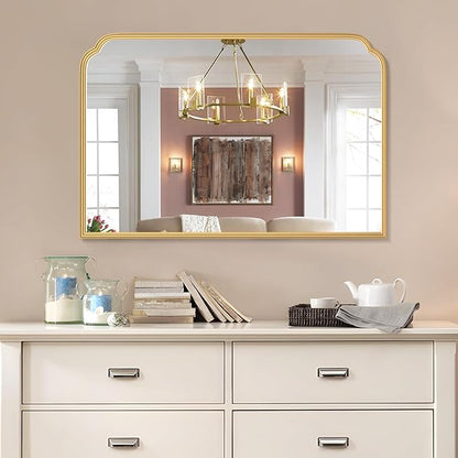 36X24 Inch Gold Bathroom Vanity Mirror