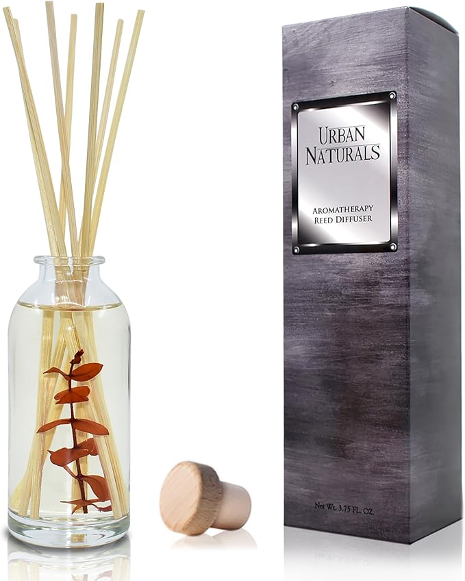 Urban Naturals Bay Rum & Sandalwood Reed Diffuser Scent Sticks Gift Set |
