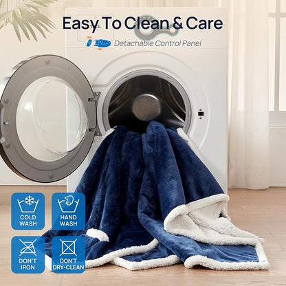 Westinghouse Wearable Heated Throw Blanket, Electric Heated Wrap Poncho Shawl