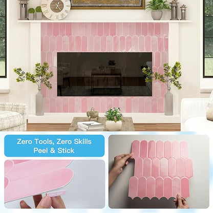 Art3d 12 x 12 Inch Heavy-Duty Peel and Stick Backsplash, Self-adhesive Wall