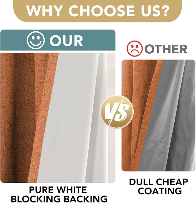 H.VERSAILTEX 100% Blackout Curtains