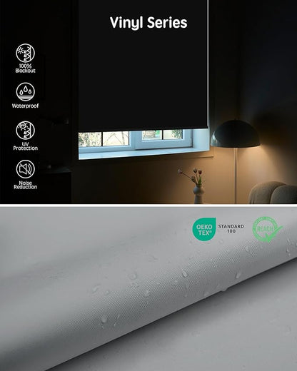 Yoolax Motorized Blinds with Remote, Waterproof Smart Blinds