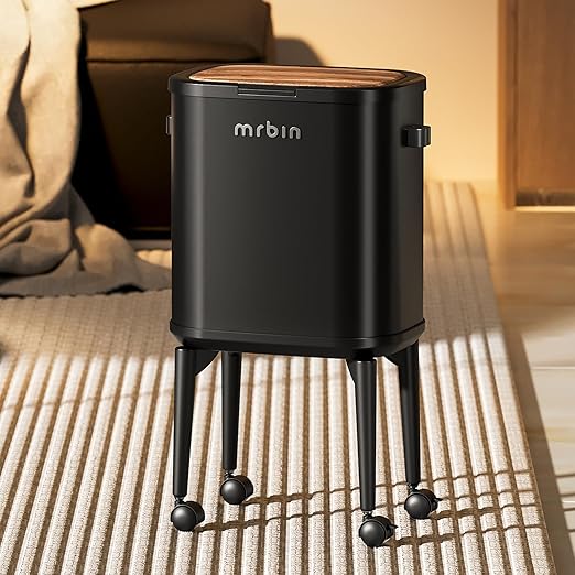 MRBIN Metal Slim Bathroom Trash Can