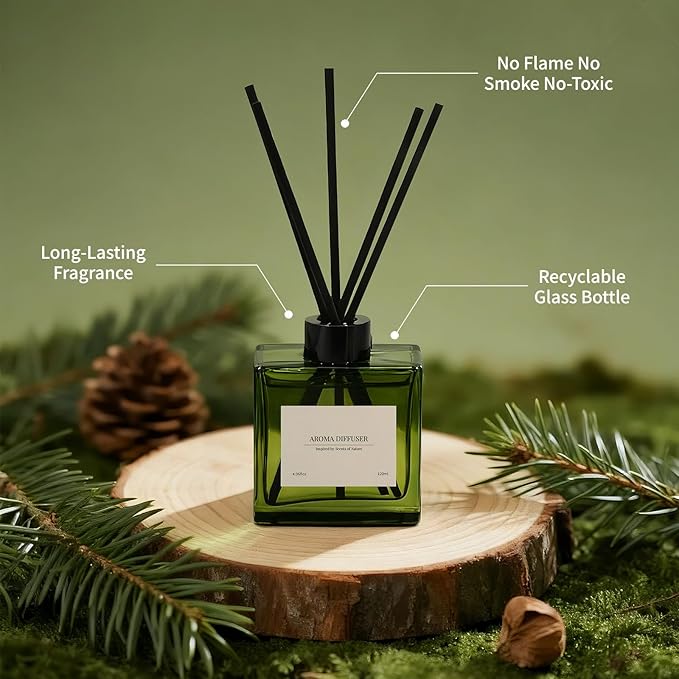 Reed Diffuser, 4 oz Vanilla Cream Scent Diffuser