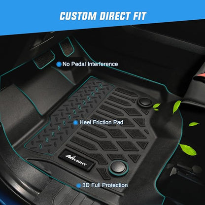 Nilight TPE Floor Mats for Toyota 4Runner 7 Seats Only 2025 2026 All Weather Custom Fit Heavy Duty Floor Liners