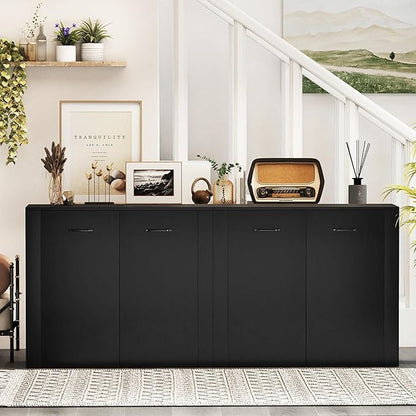 Giantex Modern Storage Cabinet, Anti-Tipping Device, Sturdy Metal Hings