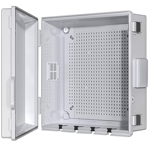 Electrical Junction Box, Ventilated Design, Cable Grommets, Indoor/Outdoor Use