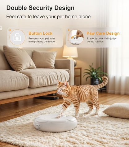 Casfuy Automatic Cat Feeder Cordless