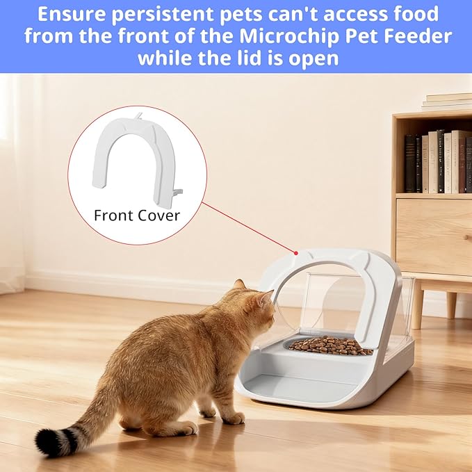 Front Cover for Automatic Microchip Cat Pet Feeder