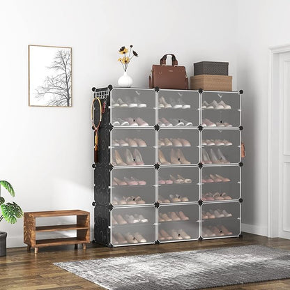 ROJASOP Portable 8-Tier Shoe Cabinet