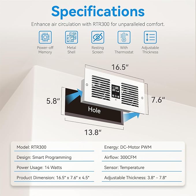 Apexicalo Room to Room Fan