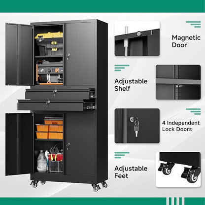 Letaya Metal Garage Storage Cabinet