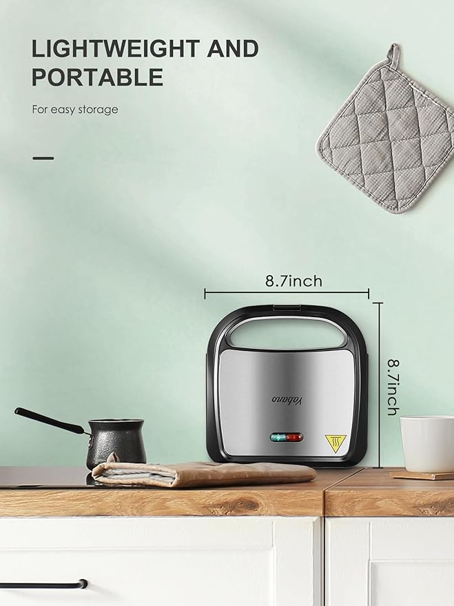 Sandwich Maker, Yabano Toaster and Electric Panini Grill