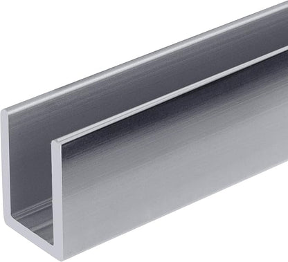 Brixwell SDCD38PS 316 Polished Stainless 3/8" Fixed Panel Shower Door Deep