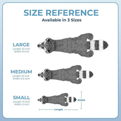 Best Pet Supplies Squeaky Dog Toys with Soft Durable Fabric for Small, Medium and Large Pets Interactive Toy for Indoor Play, Supports Active Biting and Play - Fox, Raccoon, Medium