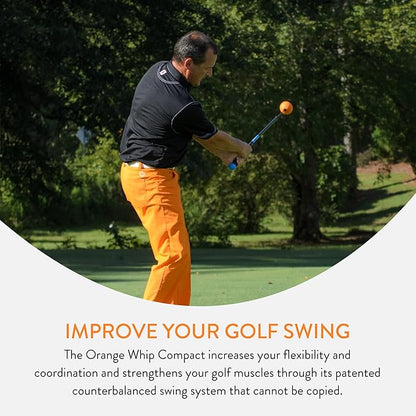 Orange Whip Golf Swing Trainer Aid Patented & Made in USA