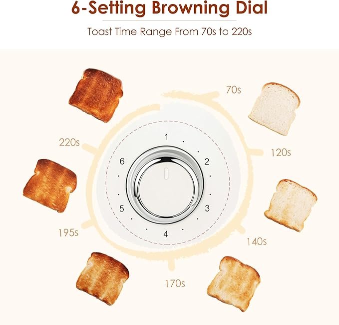 Roter Mond 2 Slice Toaster Retro Stainless Steel