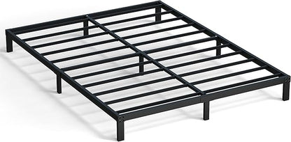 King Size Bed Frame No Box Spring Needed, 8 Inch Heavy Duty King Platform Bed Frame Support Up to 3000 lbs, Easy Assembly, Noise Free, Black