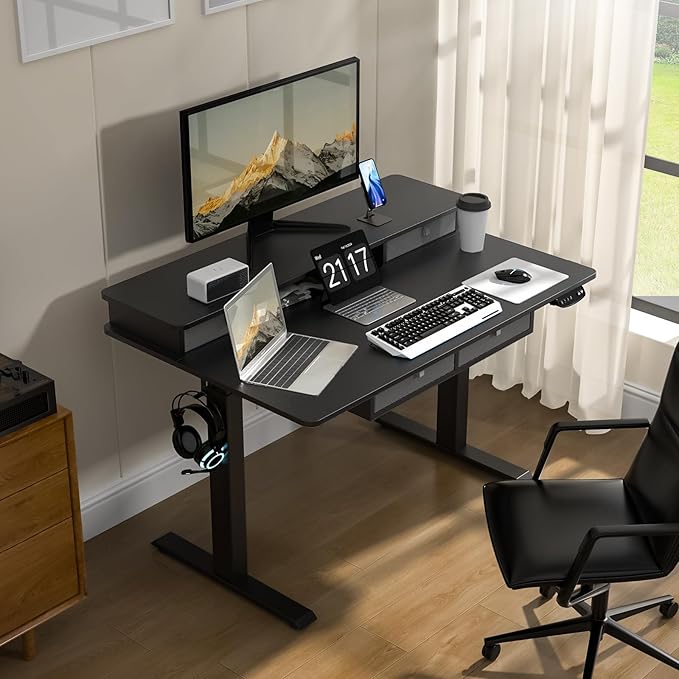 48 * 30 Inches Electric Standing Widened Desk Adjustable Height