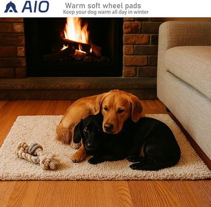 heated cat bed Self Warming Cat Bed Self Heating Cat Dog Mat Advanced Extra Warm Thermal Pet Pad for Indoor Outdoor Pets with Removable Cover Non-Slip Bottom Washable Non Electric Brown19.7*27.5inch