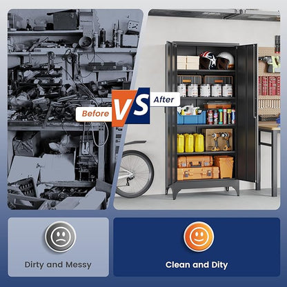 Yizosh Metal Garage Storage Cabinet