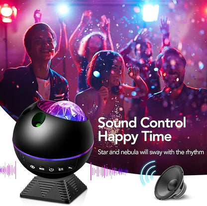 One Fire Star Projector Lights for Bedroom, 43 Lighting Modes Galaxy Star Projector Night Light,Remote Timer Clouds Lamp for Kids Room Decor,360° Rotation LED Christmas Gifts for Kids Teen,Black