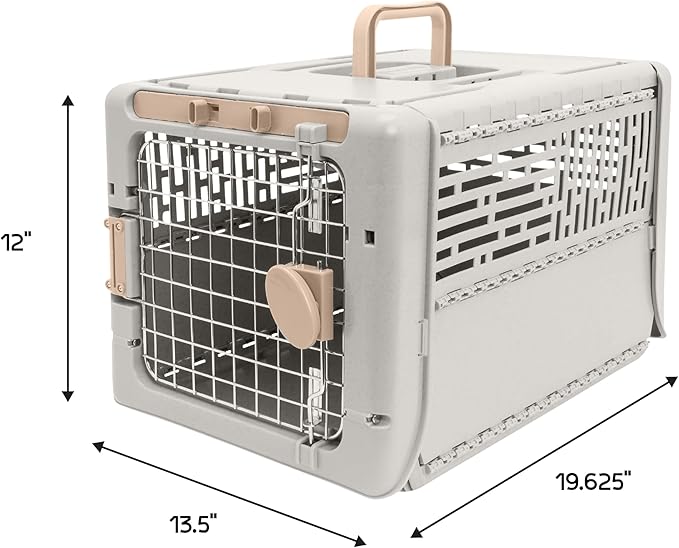 SportPet Designs Collapsible Pet Kennel, 19" X-Small (Tan)
