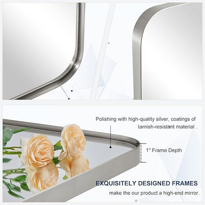 ANDY STAR Brushed Nickel Mirrors