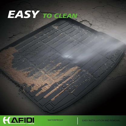 HAFIDI® Floor Mats & Cargo Liner Set Fit for 2023 2024 2025 Dodge Hornet GT & GT Plus & R/T Plug-in Hybrid All Weather Protection TPE Anti-Slip Car Full Set Floor Liners Custom Accessories - Black