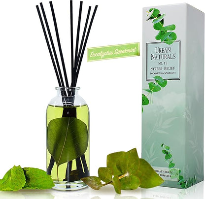 Urban Naturals Eucalyptus Spearmint Stress Relief Aromatherapy Diffuser Gift