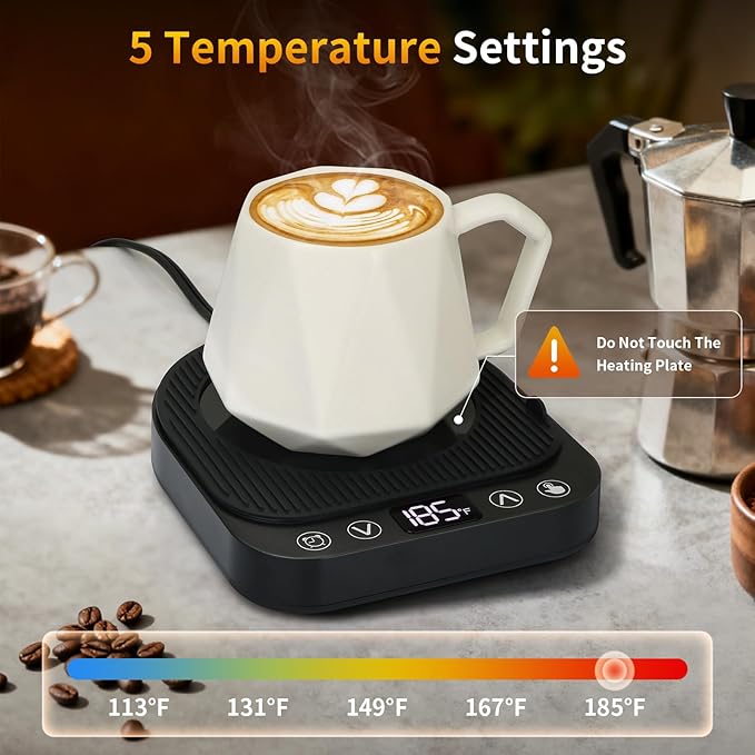 Smart Coffee Mug Warmer, 50W Fast Heating Coffee Warmer