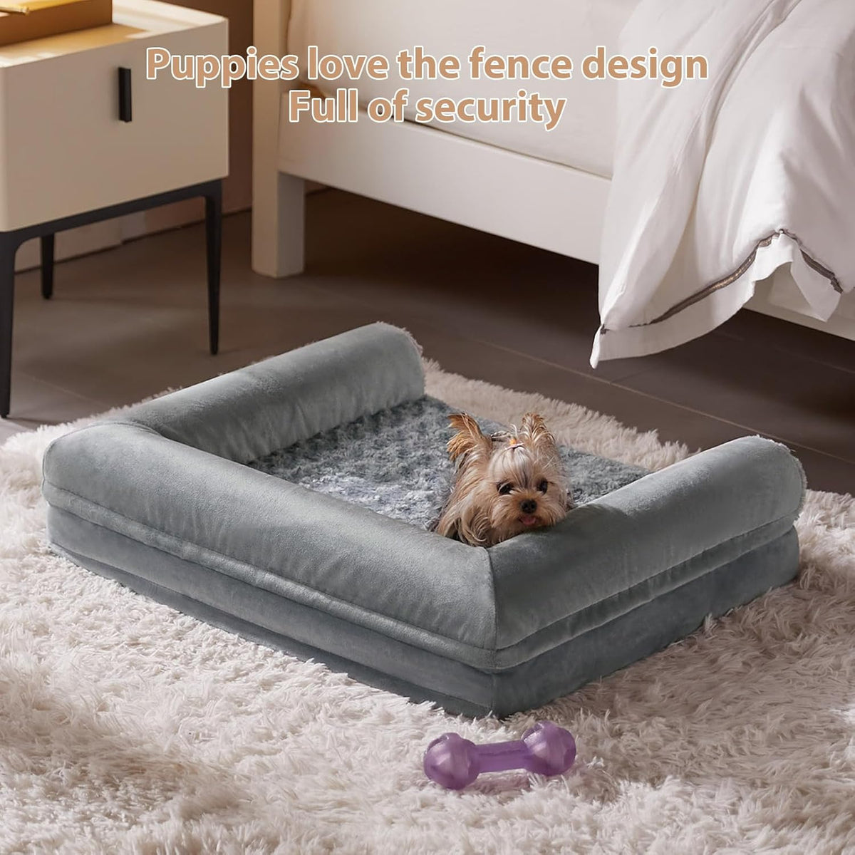 BFPETHOME Dog Beds for Large Dogs, Orthopedic Dog Bed for Medium Large Dogs,Big Waterproof Couch Pet Bed with Removable Washable Cover
